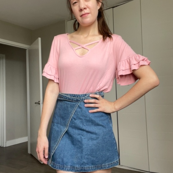 Denim wrap skirt - Picture 4 of 4